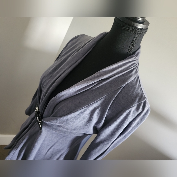 Contemporaine grey front closure cardigan - Picture 8 of 10